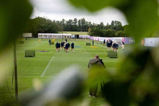 General view of the Swedish women's national football team