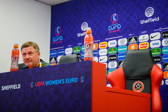 Peter Gerhardsson, head coach of the Swedish women's