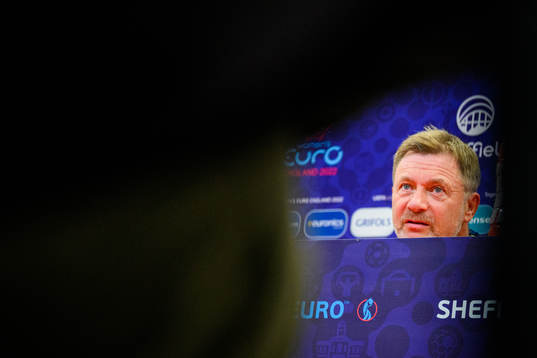 Peter Gerhardsson, head coach of the Swedish women's