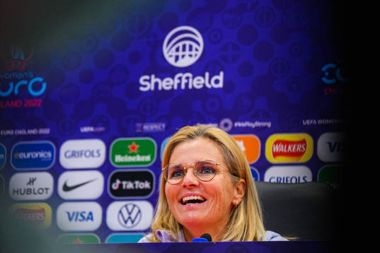 Sarina Wiegman, head coach of England of the English