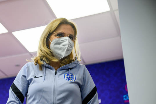 Sarina Wiegman, head coach of England of the English