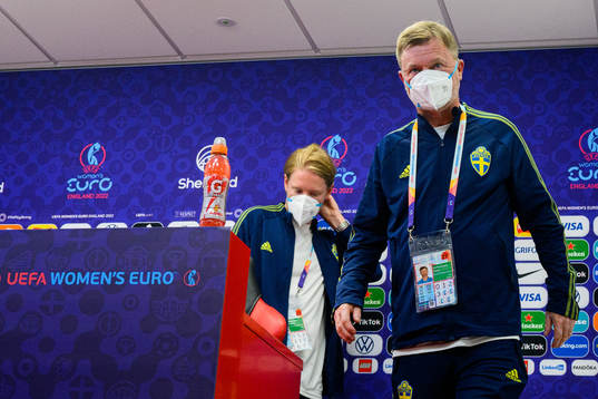 Peter Gerhardsson, head coach of the Swedish women's