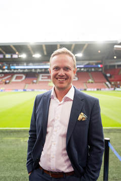 Jonas Eidevall, head coach of Arsenal FC poses for a