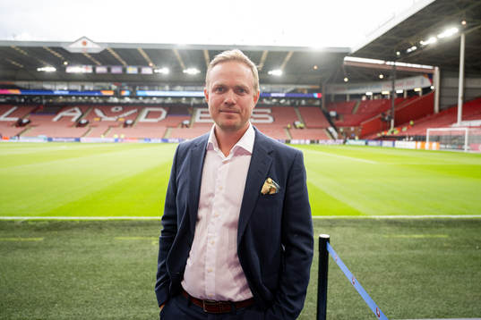 Jonas Eidevall, head coach of Arsenal FC poses for a