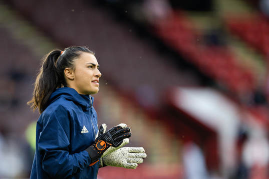 Goalkeeper Zecira Musovic of Sweden
