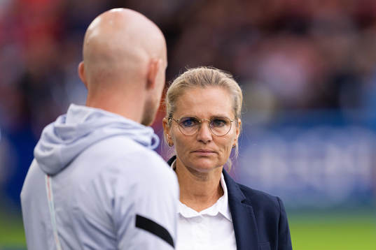 Head coach Sarina Wiegman of England