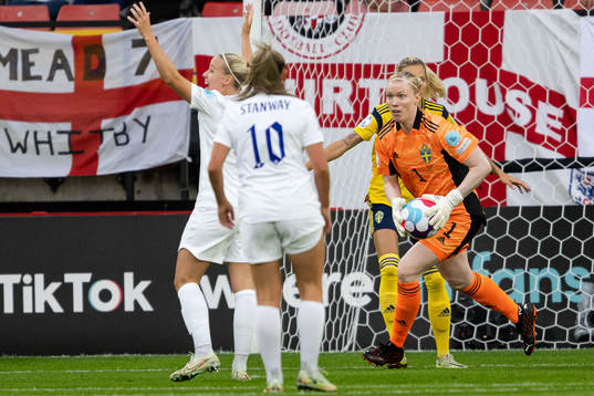 Goalkeeper Hedvig Lindahl of Sweden