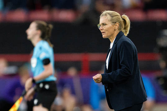 Head coach Sarina Wiegman of England