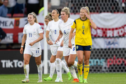 Hanna Glas of Sweden looks dejected