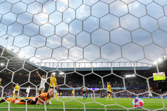 Goalkeeper Hedvig Lindahl of Sweden looks dejected