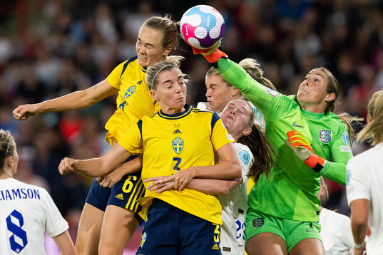 Magdalena Eriksson and Linda Sembrant of Sweden against