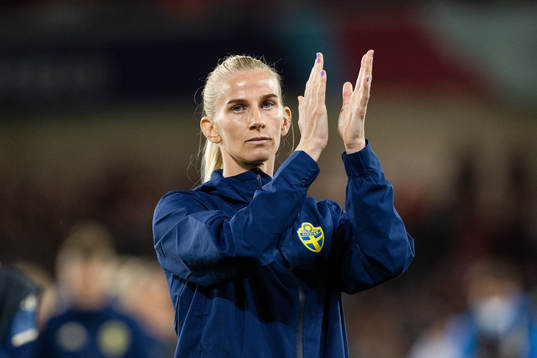 Sofia Jakobsson of Sweden looks dejected
