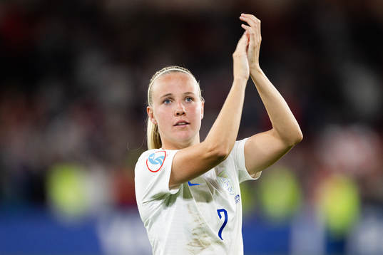 Beth Mead of England celebrates