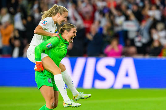 during the UEFA Women's Euro 2022 semifinal match between