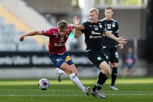 Västerås SKs Simon Johansson och Örgrytes Eric Nohlgren
