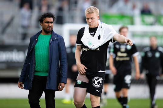 Västerås tränare Kalle Karlsson och Simon Johansson