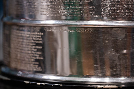 Gabriel Landeskog of Colorado Avalanche with the Stanley