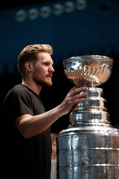 Gabriel Landeskog of Colorado Avalanche with the Stanley