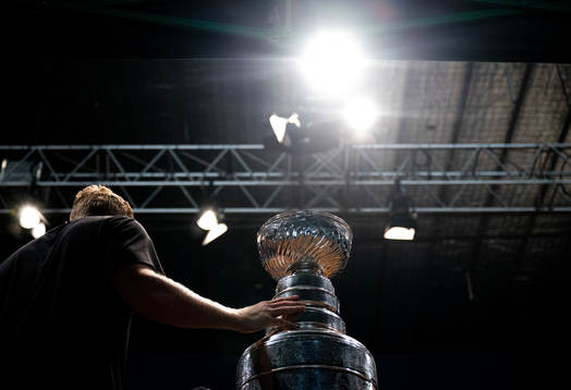 Gabriel Landeskog of Colorado Avalanche with the Stanley