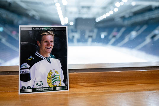 A photo of Gabriel Landeskog at Hovet Arena