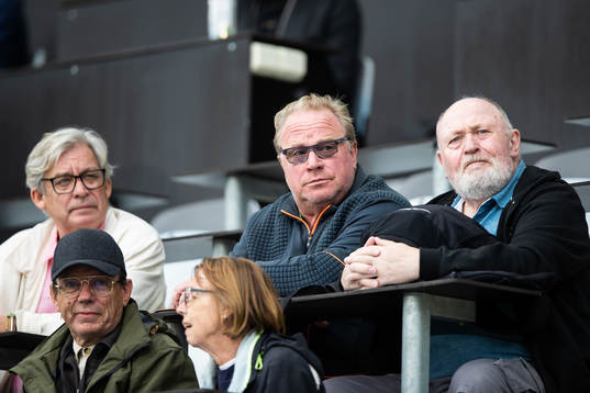 Actor Claes Malmberg in the stands
