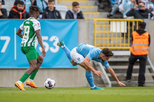 Kehinde Mathias Oyewusi of Zalgiris Vilnius and Moustafa