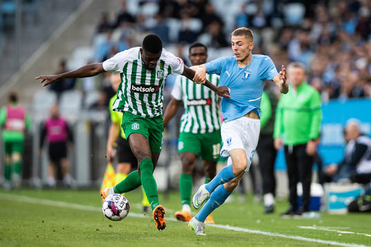 Joel Bopesu of Zalgiris Vilnius and Patriot Sejdiu of