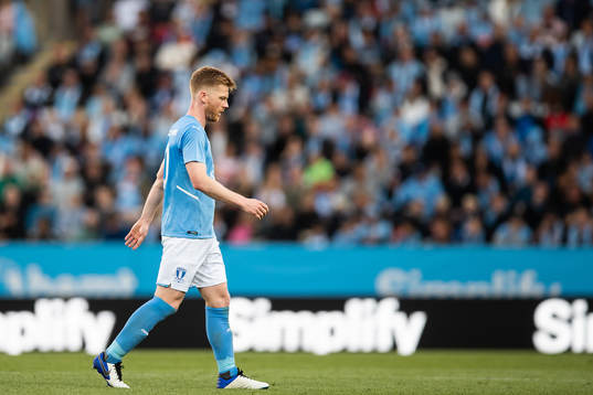 Anders Christiansen of Malmö FF leaves the pitch