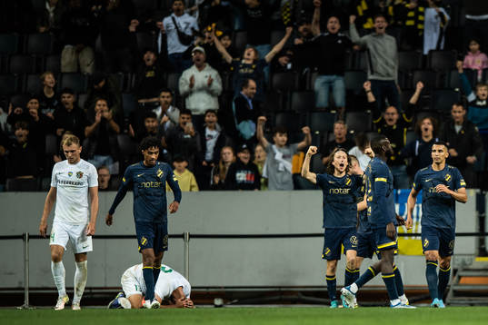 Axel Björnström of AIK celebrates