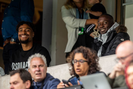 Joseph Ceesay and Mohamed Buya Turay of Malmö FF
