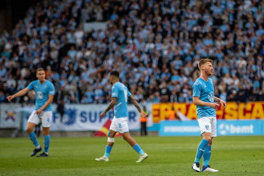 Anders Christiansen of Malmö FF looks dejected