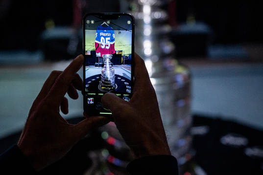 Gäster fotografer Stanley Cup