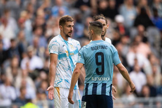 Mato Stanić and Mateo Pavlović of Rijeka and Haris