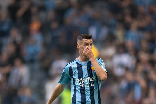 Haris Radetinac of Djurgården looks dejected