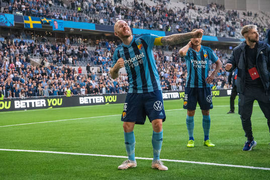 Magnus Eriksson of Djurgården celebrates