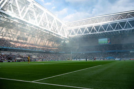 Interior view of Tele2 Arena