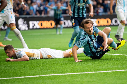 Hjalmar Ekdal of Djurgården looks dejected