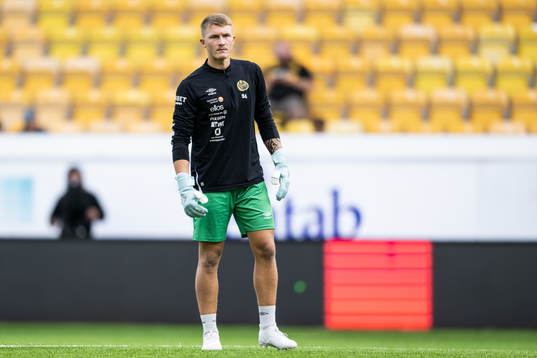 Goalkeeper Alex Rahm of Elfsborg