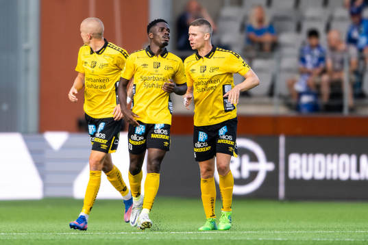 Michael Baidoo and André Ibsen Rømer  of Elfsborg