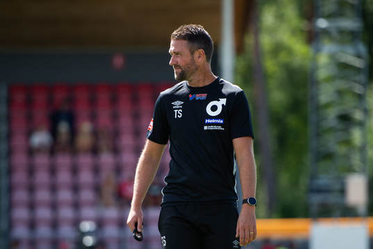 Degerfors tränare Tobias Solberg