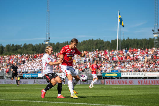 Kalmars Sebastian Nanasi och Degerfors Gustaf Lagerbielke
