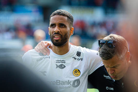 Amahl William D'Vaz Pellegrino of Bodø/Glimt and Kjetil