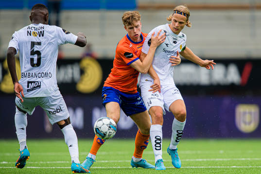 Oscar Solnørdal of Aalesund and Ulrik Saltnes of
