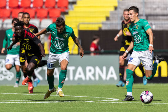 Östersunds Yannick Adjoumani och Jönköpings Adrian