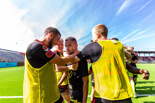 Östersunds Erick Brendon Pinheiro da Silva jublar