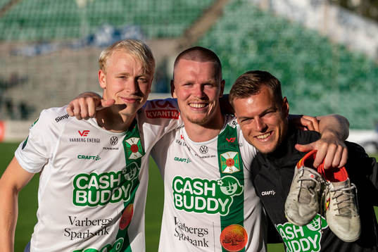 Varbergs David Bendrik, Noah Johansson och Albin Winbo