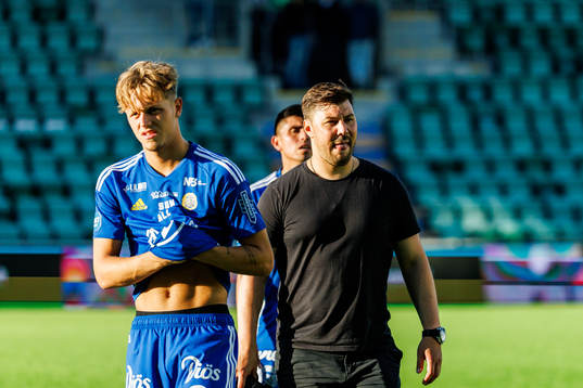 Sundsvalls tränare Brian Clarhaut deppar