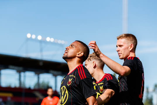 Östersunds Erick Brendon Pinheiro da Silva jublar