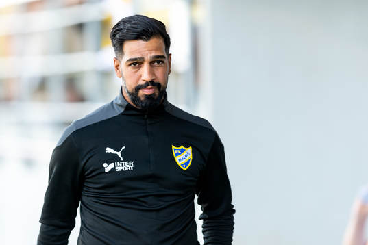 IFK Malmös tränare Firat Sahan före fotbollsmatchen i