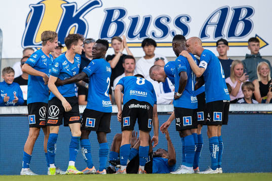 Halmstads Alexander Johansson jublar